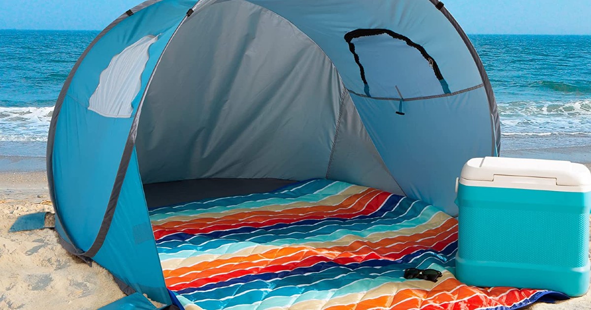 Wakeman Pop Up Beach Tent ONLY 25.46 (Reg 55) Daily Deals & Coupons