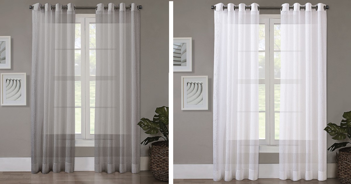 Solid Sheer Curtain Panel
