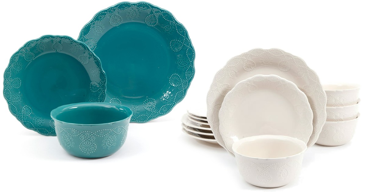 Pioneer Woman 12-Piece Dinnerware Set at Walmart