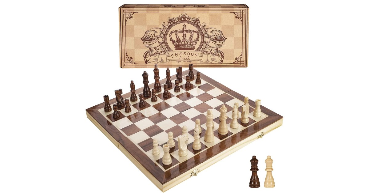 Magnetic Wooden Chess Set at Amazon
