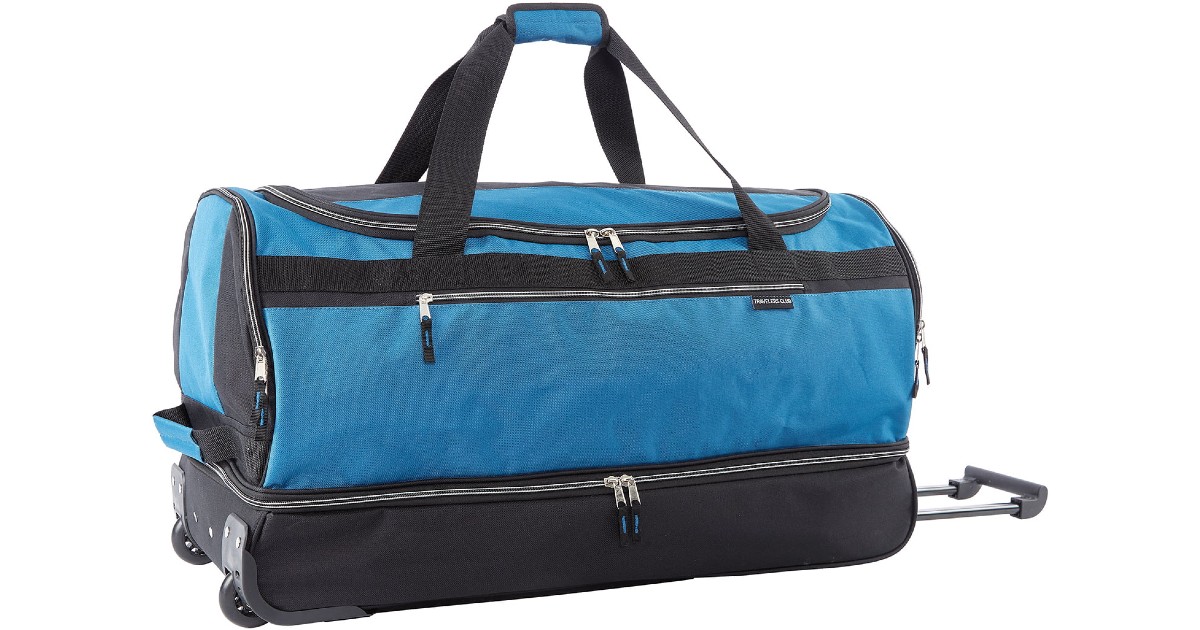 Travelers Club 2-Section Rolling Duffel 