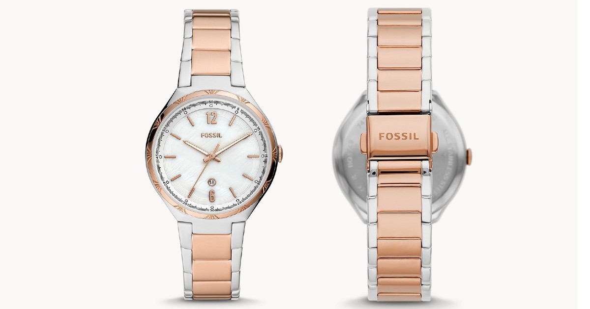 Fossil Two-Tone Stainless Steel Watch