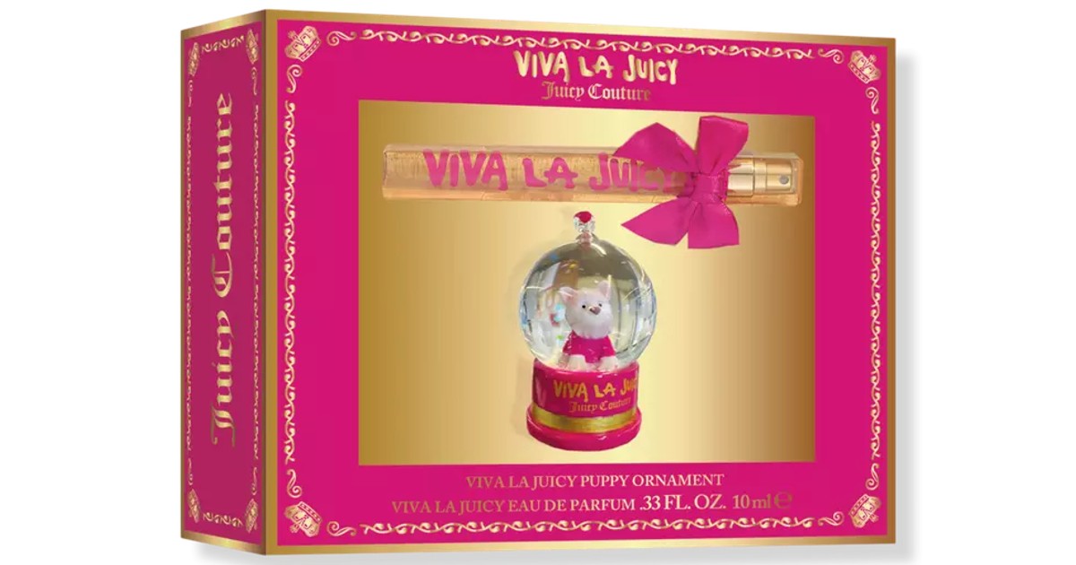 Viva La Juicy Holiday Ornament Gift Set 