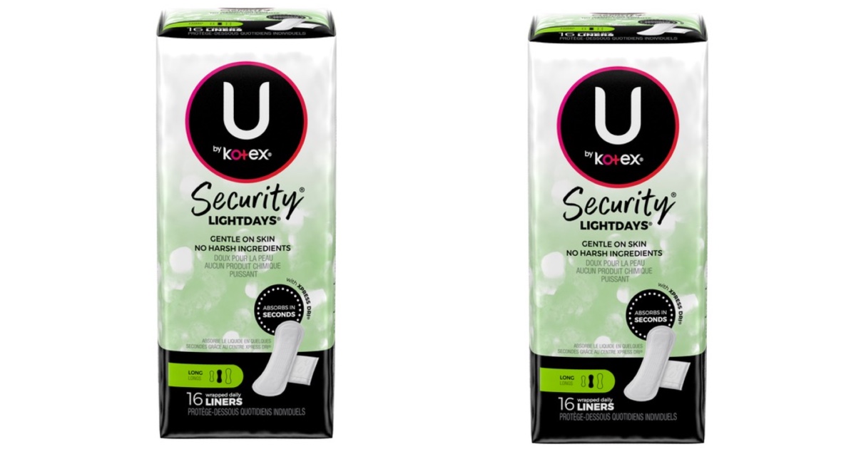 U by Kotex Liners ONLY $0.35 (...