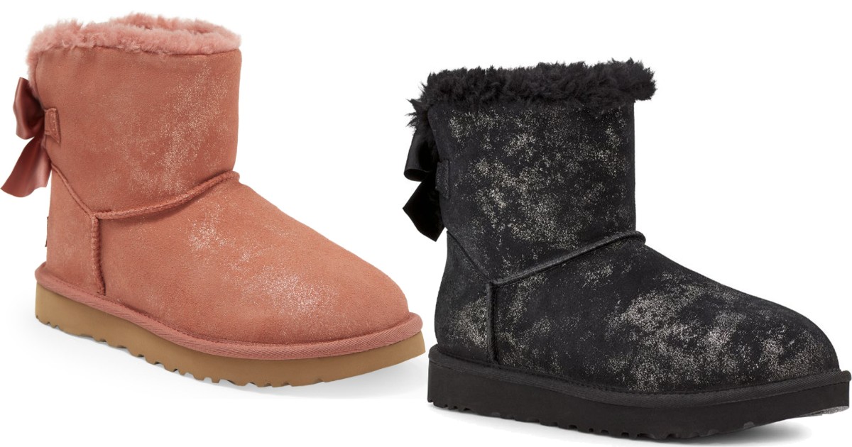 UGG Mini Bow Glimmer Boots