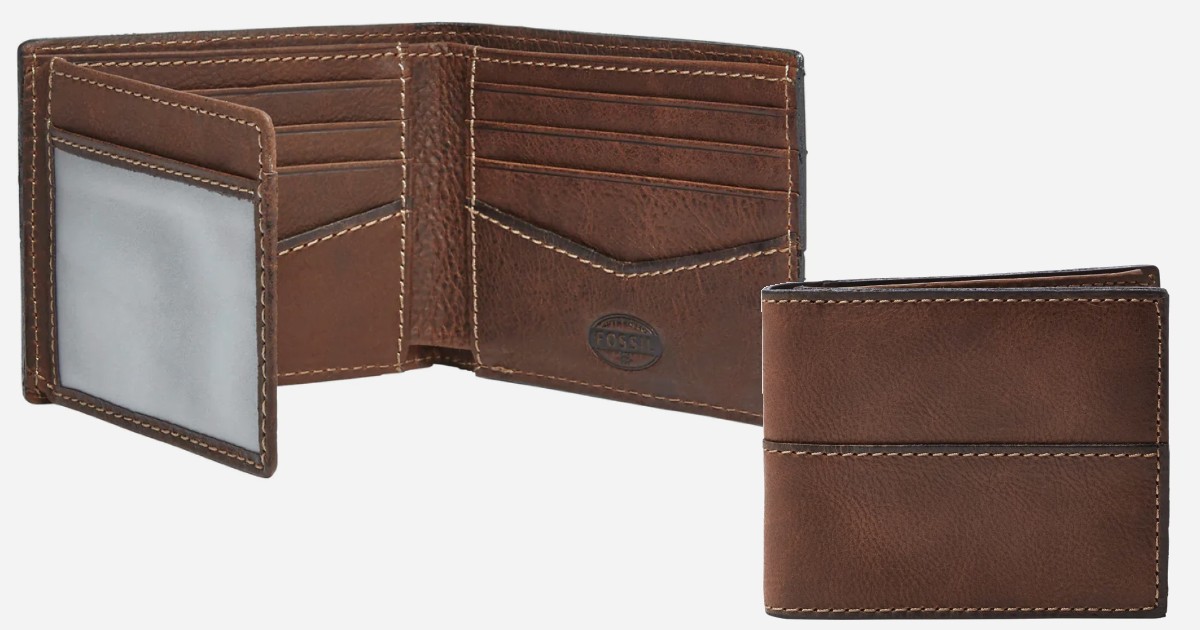 Fossil Men’s Ethan Leather Wallet ONLY 17.60 (Reg 55) Daily Deals