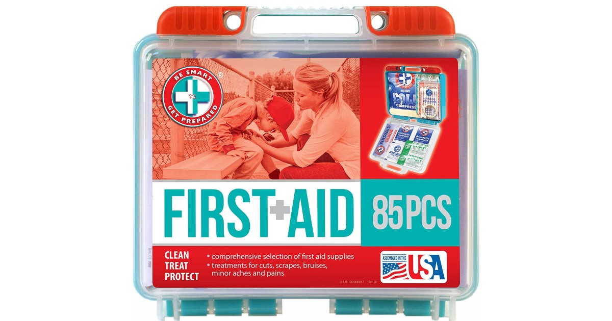 Be Smart Get Prepared 85-Pc First Aid Kit 