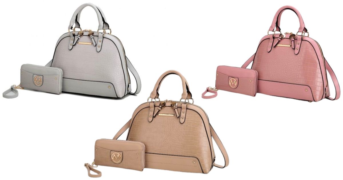 MKF Nora Women’s Satchel Handbag & Wallet