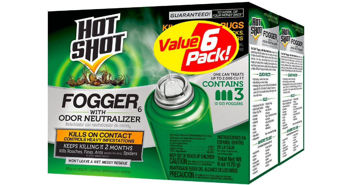 Hot Shot Bug Control Spray 6Count ONLY 7.36 (Reg 20) Daily Deals