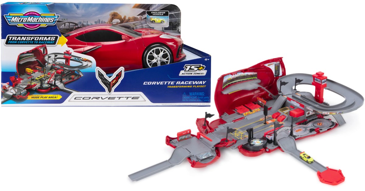 Micro Machines Corvette Raceway Playset