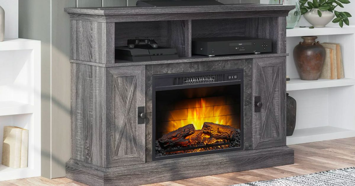 Media Fireplace Console for TVs up to 55-In