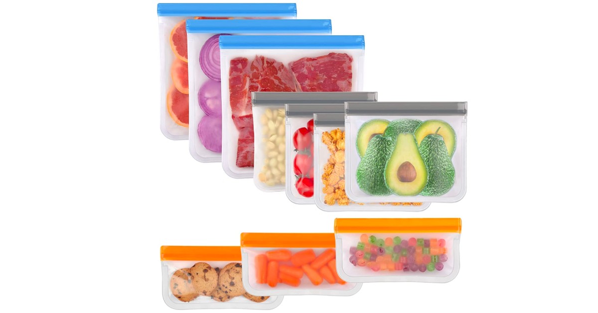 Dishwasher Safe Reusable Bags 10Pack ONLY 11.47 (Reg 17) Daily