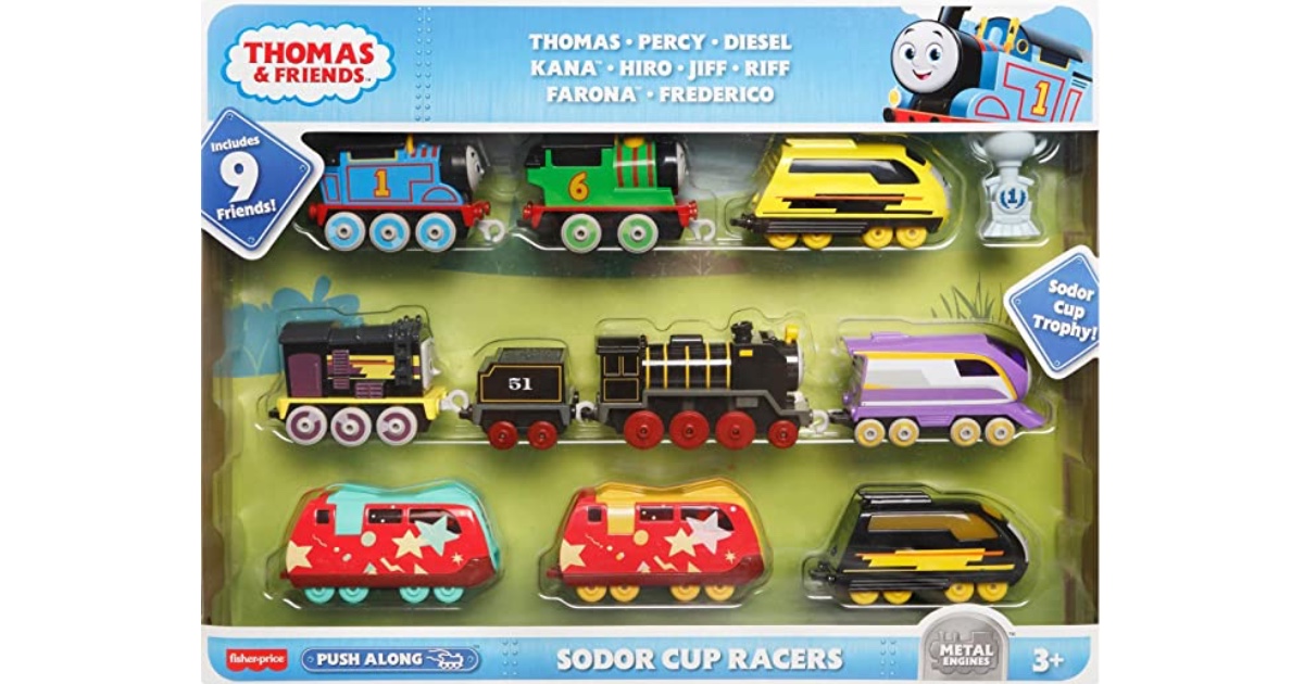 Thomas & Friends Racers 9pk Push Trains ONLY 21.99 (Reg. 44) Daily