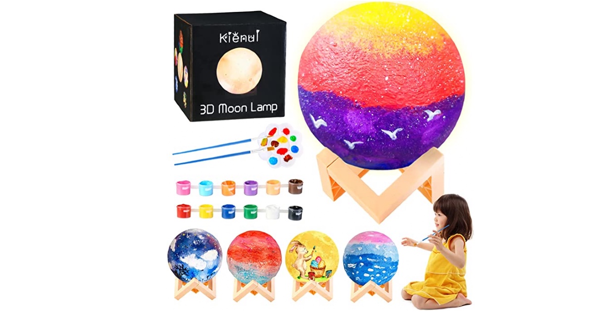 Paint Your Own Moon Lamp Kit ONLY 9.99 (Reg. 19.99) Daily Deals