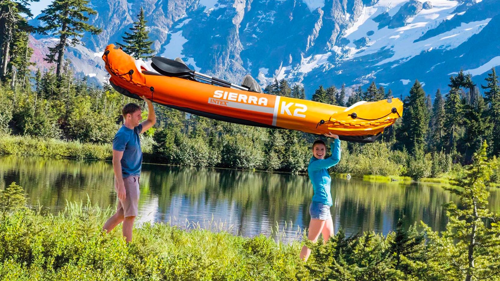 Inflatable Kayak w/ Oars and Hand Pump ONLY 69.99 (Reg 138) Daily