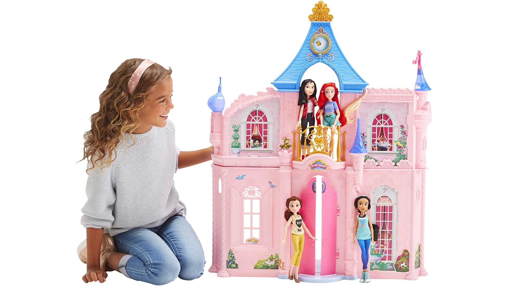 Disney Princess Castle Dollhouse at Amazon