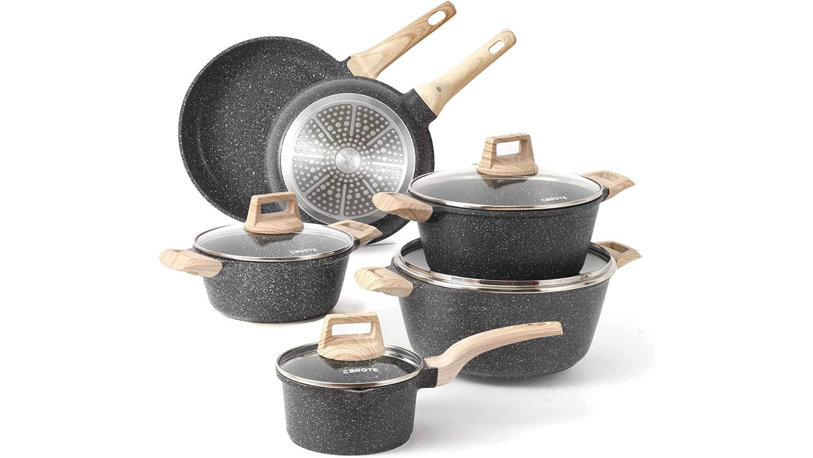 Non Stick 11-Piece Cookware Se...