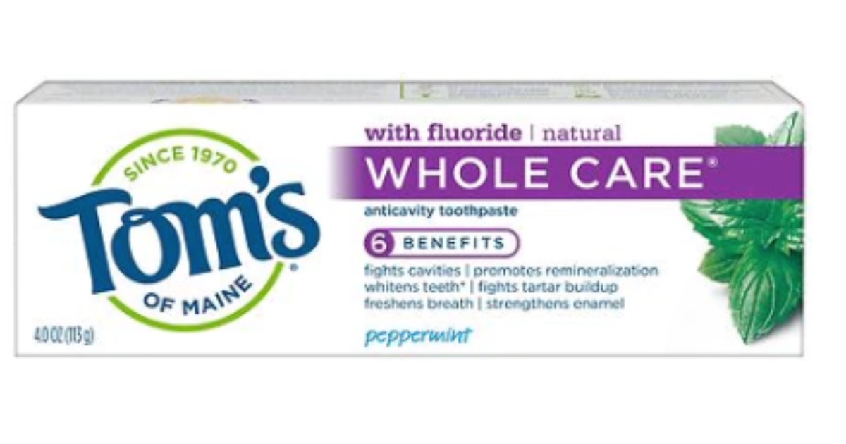 Tom's of Maine Toothpaste ONLY 0.99 (Reg. 6.29) Daily Deals & Coupons