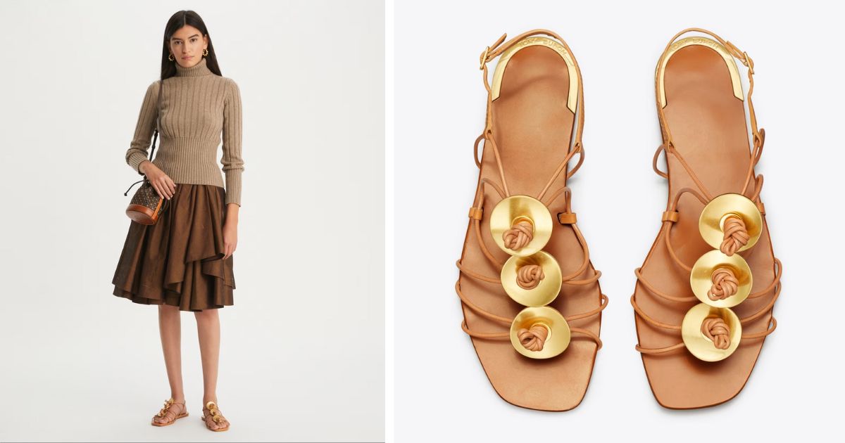 Tory Burch Knotted Sandal ONLY $99 (Reg $328) - Daily Deals & Coupons
