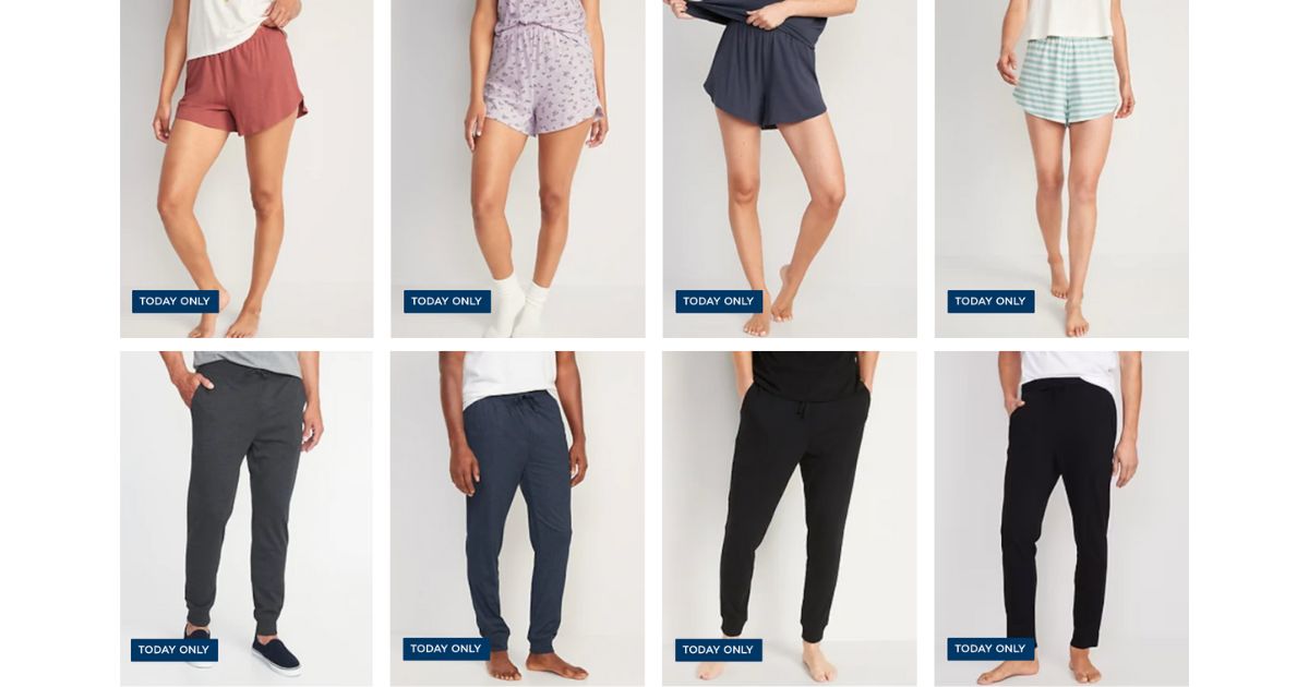 Today Only 50 Off All Pajamas for the Family at Old Navy Deals