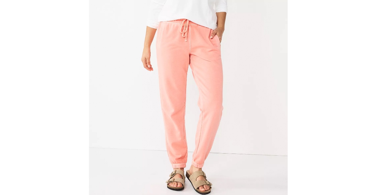 Sonoma Goods Cinched Knit Jogger Pants ONLY $6.30 (Reg $36)