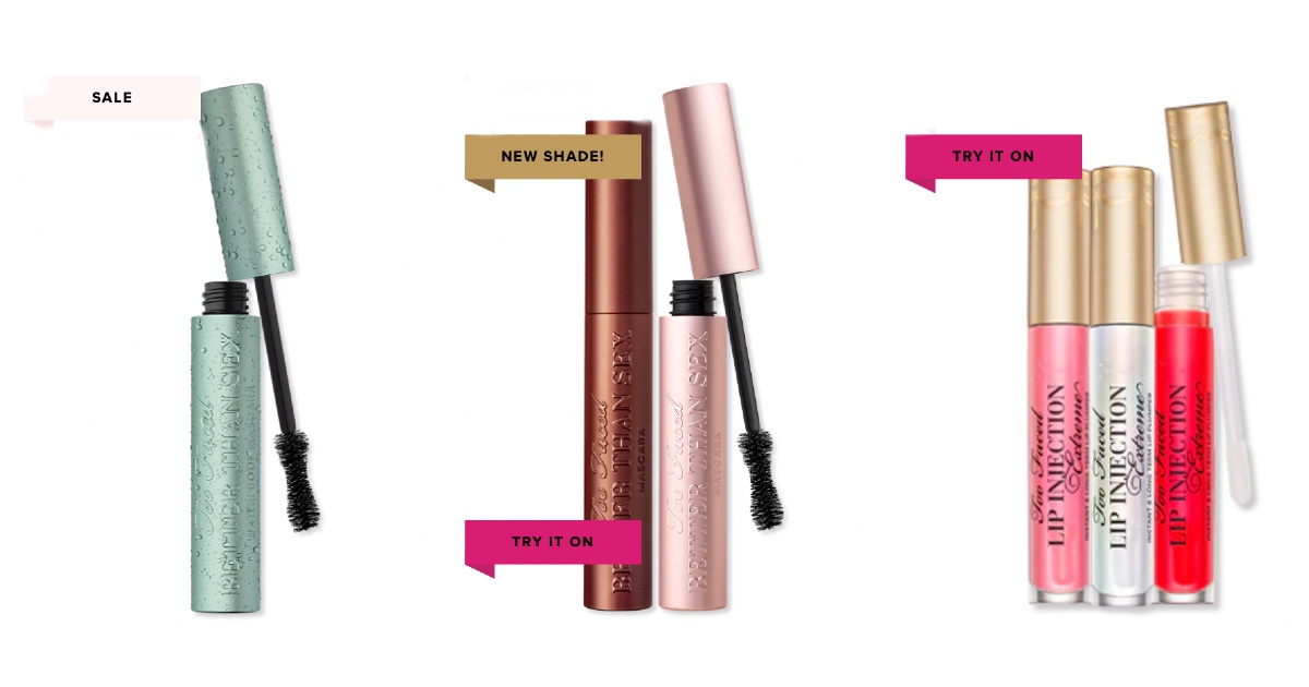 Too Faced Cosmetics up to 60%.