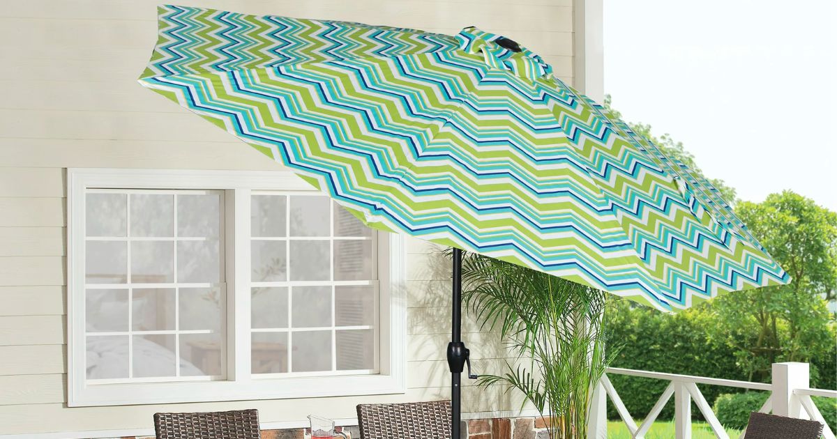 Mainstays 9 Foot Outdoor Patio Umbrella