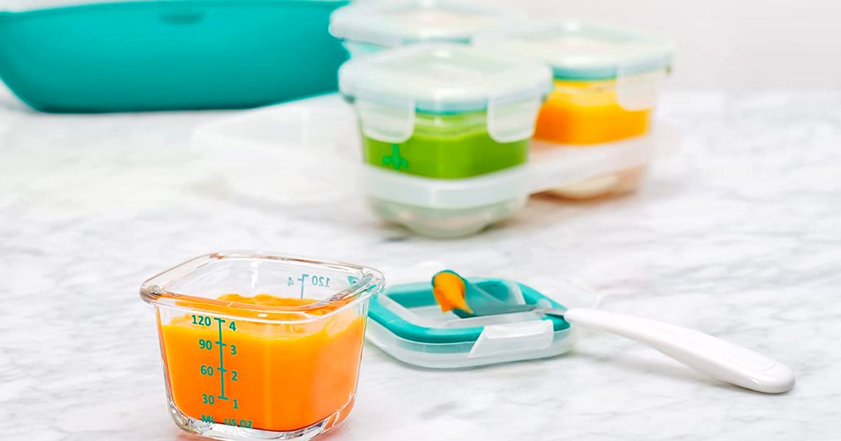 OXO Tot Glass Baby Food Containers 4-oz