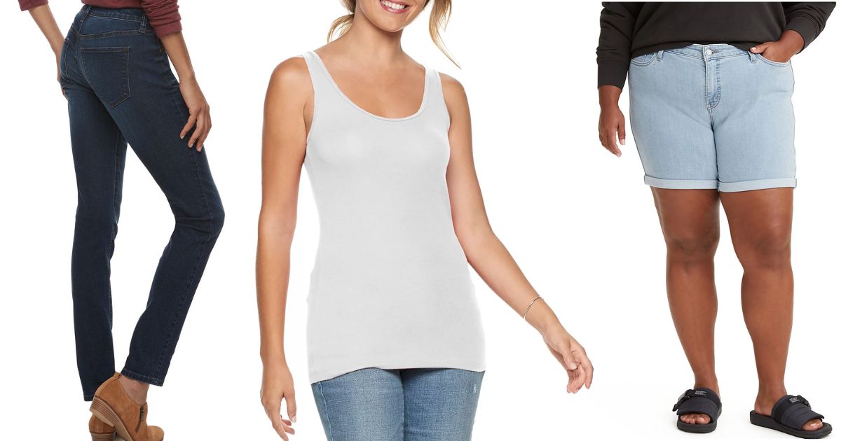 Kohl's Women's Clearance as low as $3 Tops & $9 Jeans