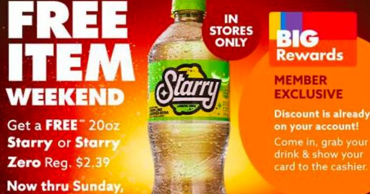 Free Starry Drink at Big Lots Free Product Samples