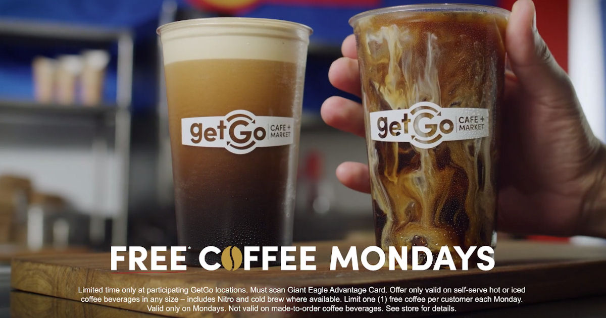 FREE Coffee Mondays at GetGo