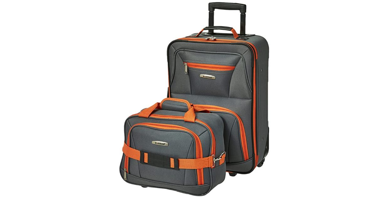 Rockland Softside Upright Luggage Set