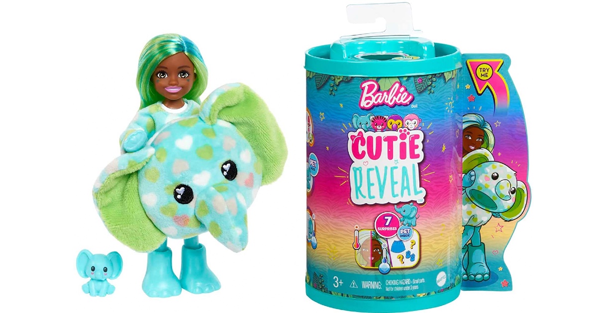Barbie Cutie Reveal Doll at Amazon