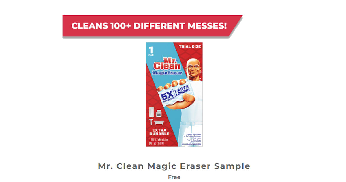 FREE Mr. Clean Magic Eraser Sa...