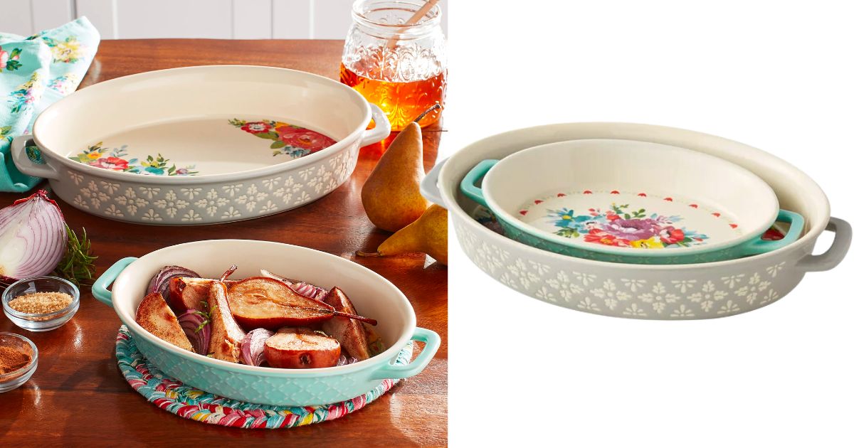 The Pioneer Woman 2-Piece Ceramic Bakers