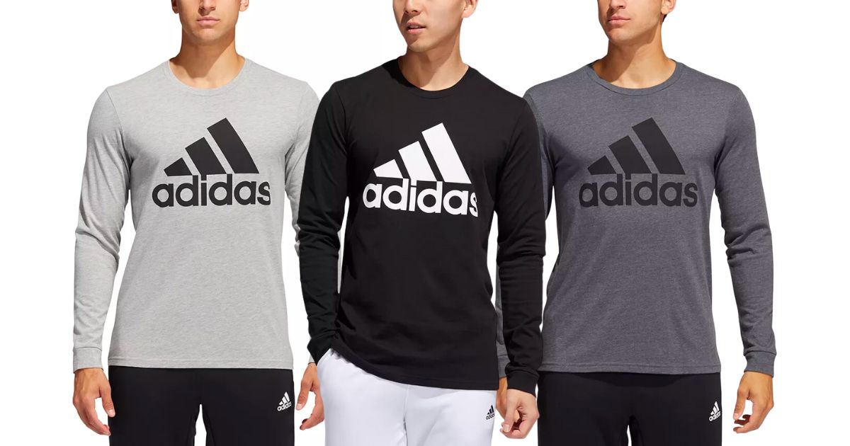 Adidas Men's Long-Sleeve T-Shirt