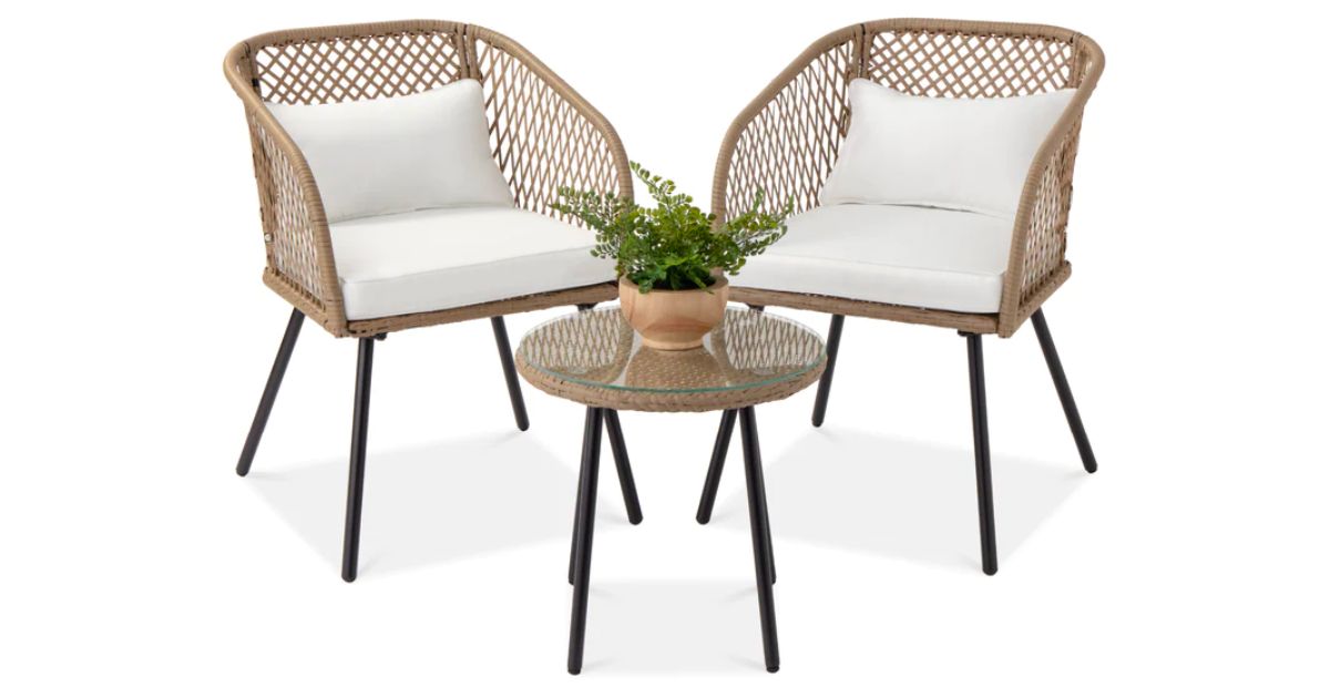 3Piece Wicker Bistro Set ONLY 199.99 (Reg 400) Daily Deals & Coupons