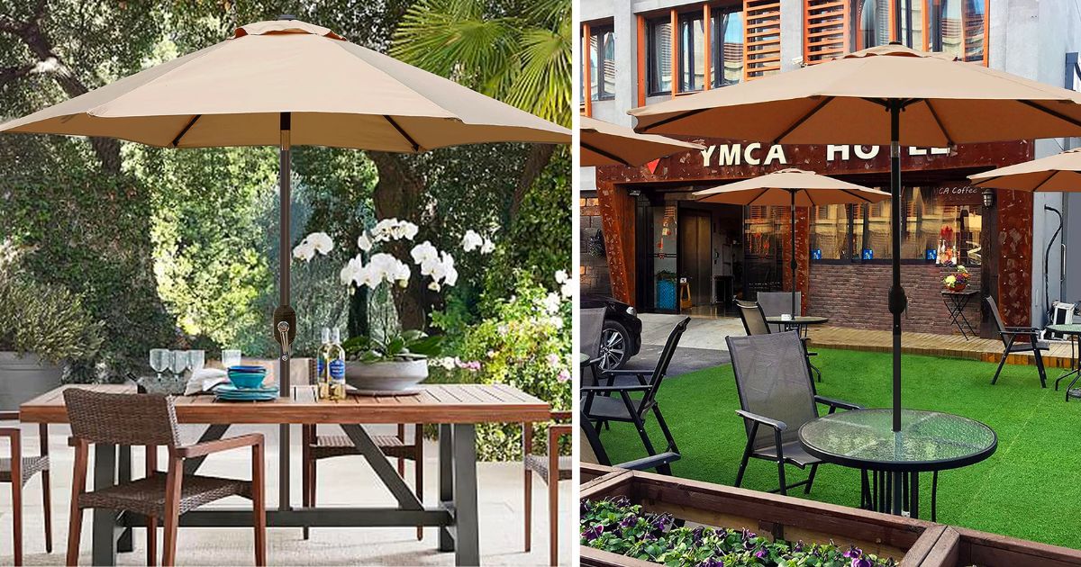 Blissun 9Foot Patio Umbrella ONLY 44.99 (Reg 70) Daily Deals & Coupons