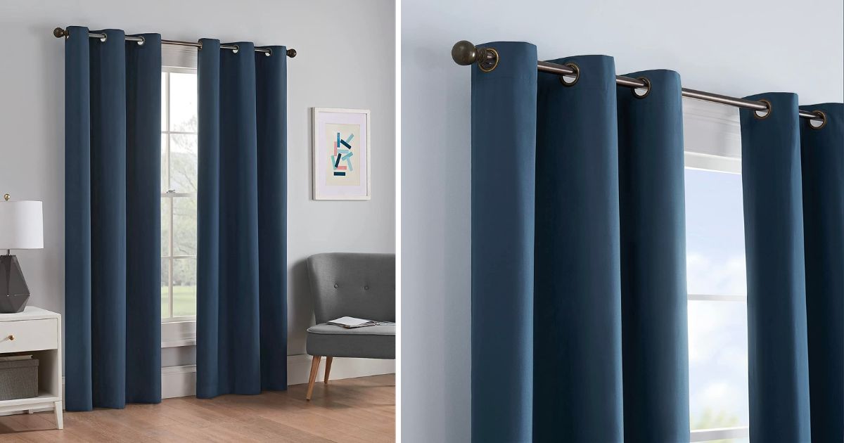 Microfiber Total Privacy Blackout Curtain