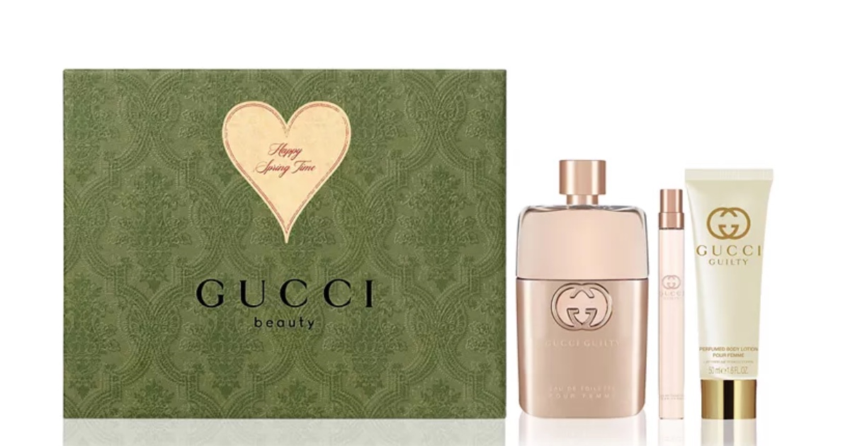 Gucci 3pc Guilty Pour Femme Spring Gift Set ONLY 118 (Reg 186