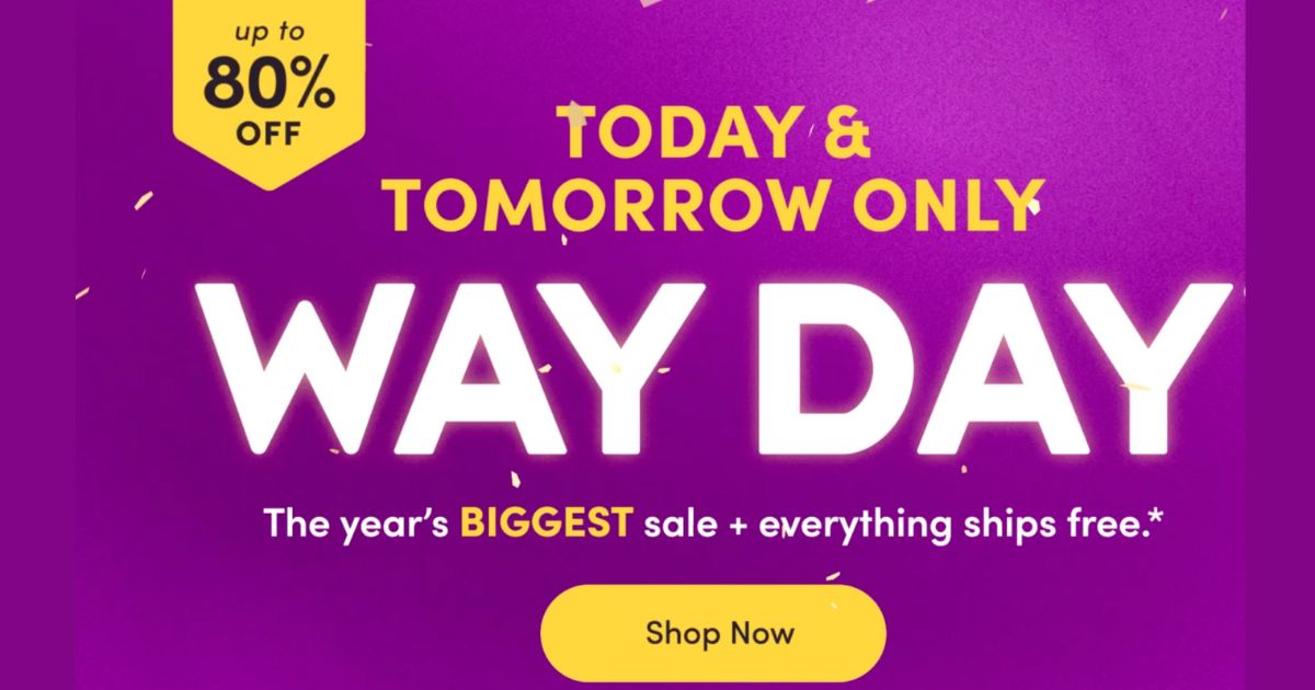 Wayfair Way Day Sale is Live 