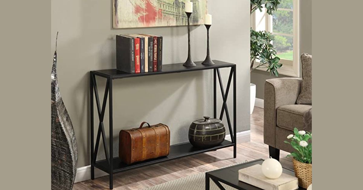 Console Table with Shelf at Amazon