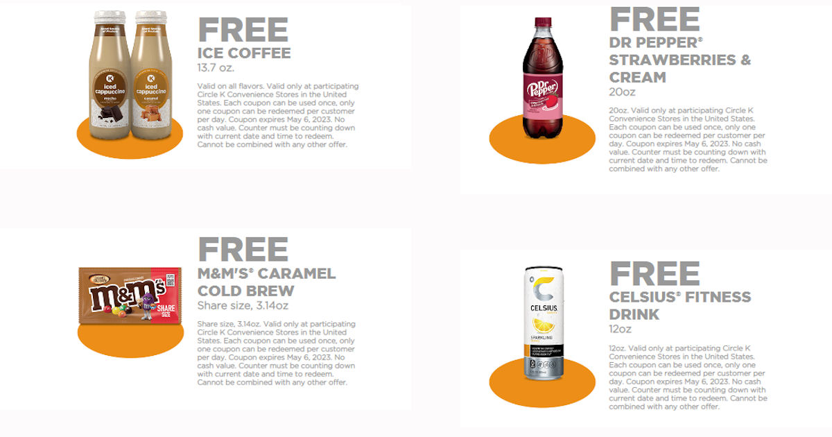 Free Food & Drinks at Circle K Free Product Samples