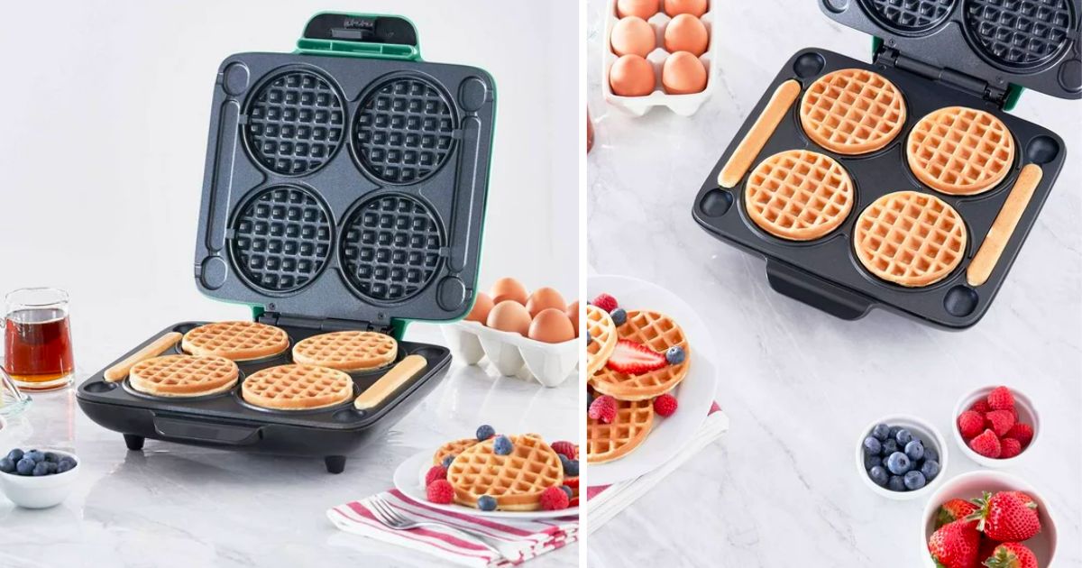 Dash Multi Mini Waffle Maker ONLY $39.16 (Reg $150) - Daily Deals