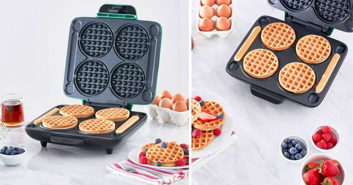 Dash Multi Mini Waffle Maker ONLY 39.16 (Reg 150) Daily Deals & Coupons