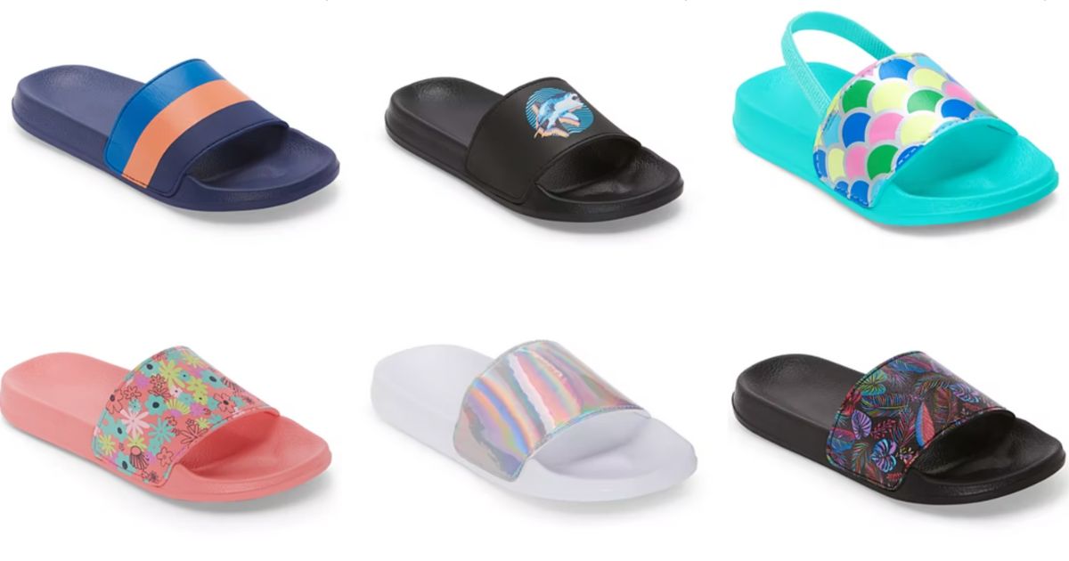 Okie Dokie Toddler Girls Slide Sandals 