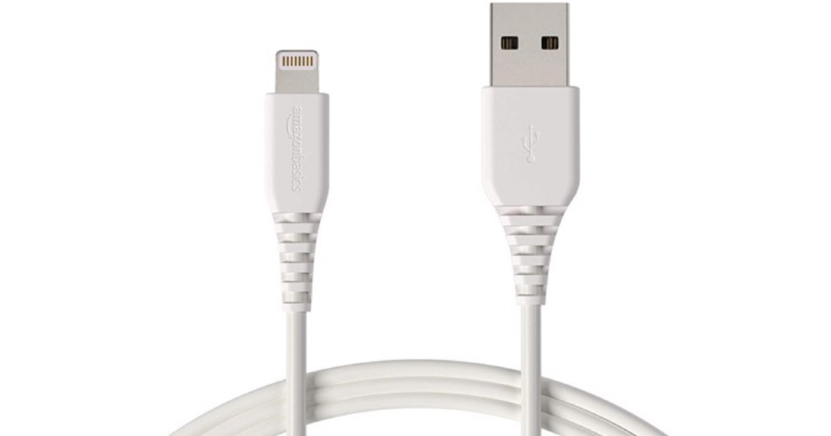AmazonBasics 3FT USBA to Lightning Cable ONLY 1 (Reg 10.69) Daily