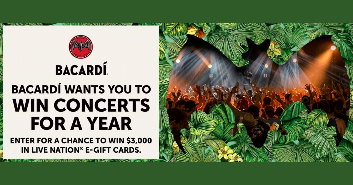 The Bacardi Concerts for a Year Sweepstakes