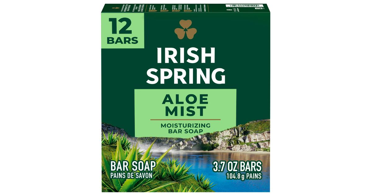 Irish Spring Aloe Mist Bar Soap 12-Pk