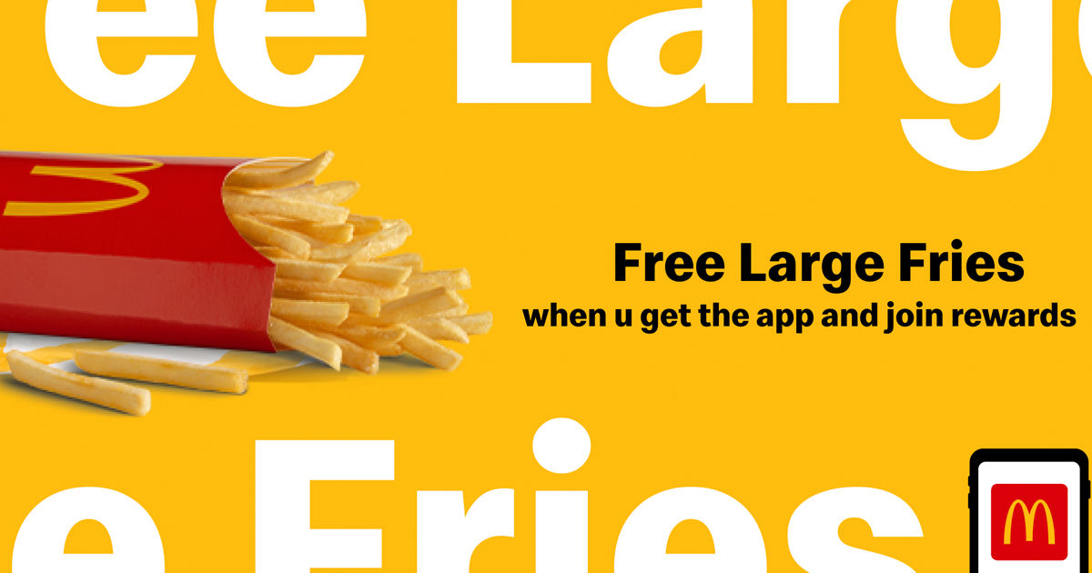 FREE Large Fries at McDonald&a...